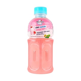 Strawberry-Cream Flavored Drink With Nata De Coco,10.82 fl oz【0 Sugar】