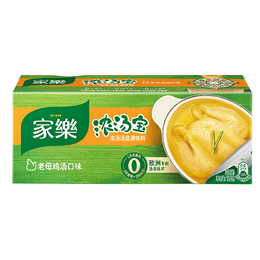【中國直郵】家樂 濃湯寶 高湯濃縮 家用方便速食湯 不添加味精 4顆/盒 老母雞湯口味