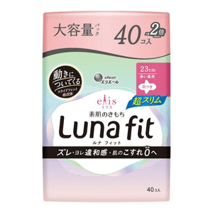 Eris Suhada no Kimochi Luna Fit Ultra Slim Heavy Day Use with Wings [23cm, 40 pieces]