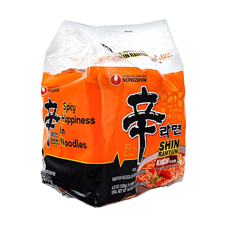 Kimchi Shin Ramen, 4 Pack, 16.93 oz【Authentic Korean Kimchi】 4