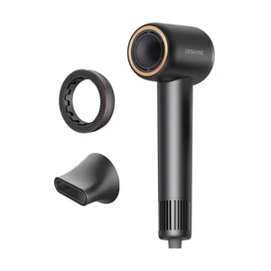 SuperFlow1, Ionic High-Speed Hair Dryer HD10U Standard Edition (Essence Ring+Hair Care Diffuser Nozzle*1) 12/cs #Black