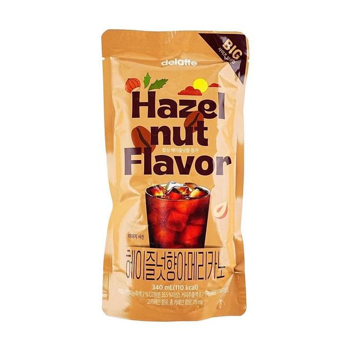 Hazelnut Americano Coffee Drink 11.49 fl oz【Korea Trendy】