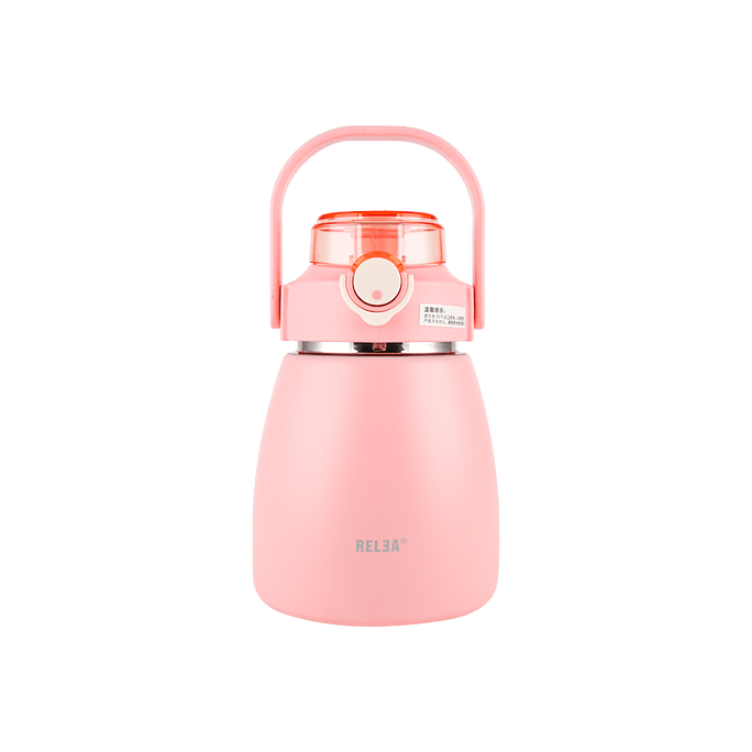 Kids Water Bottle Insulated Stainless steel Thermos Pink 800ml
