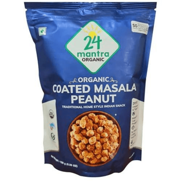 Organic Coated Masala Peanut, 5.30 oz bag