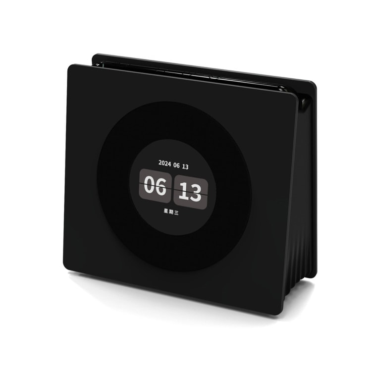 【中国直邮】 HOLIHEYO 创意新款属意歌词蓝牙音箱白噪音床头桌面轻奢动态画面音响时钟灯 罗兰紫色 一台装 6