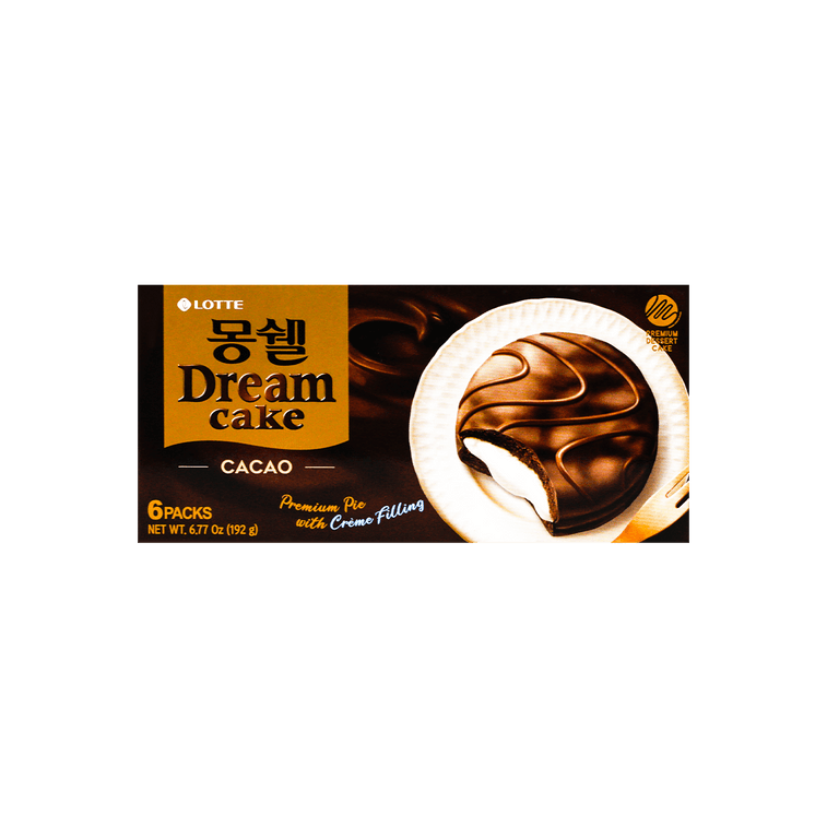 韩国LOTTE乐天 蒙西派 梦雪巧克力蛋糕派 6枚入 204g 7