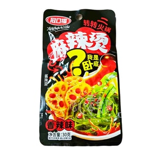 冠口福 麻辣烫开袋即食下饭下酒菜追剧解馋休闲零食香辣味30g*4包