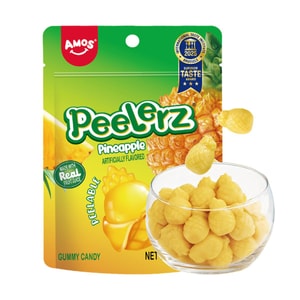 필러즈 필링 구미 캔디, 파인애플 맛, 6oz(170g)【진짜 과일 주스로 만들었습니다】