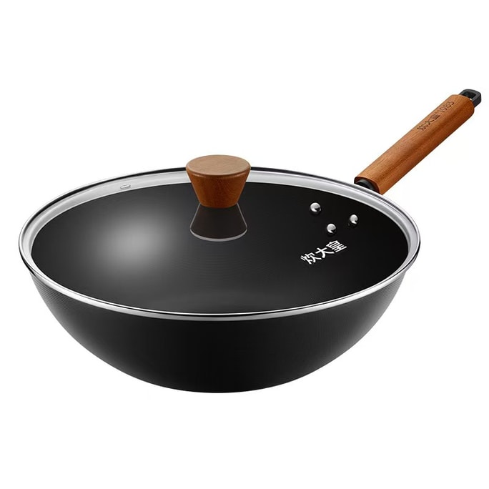 Lightweight Stainless Steel Non-Stick Wok Pan 34cm