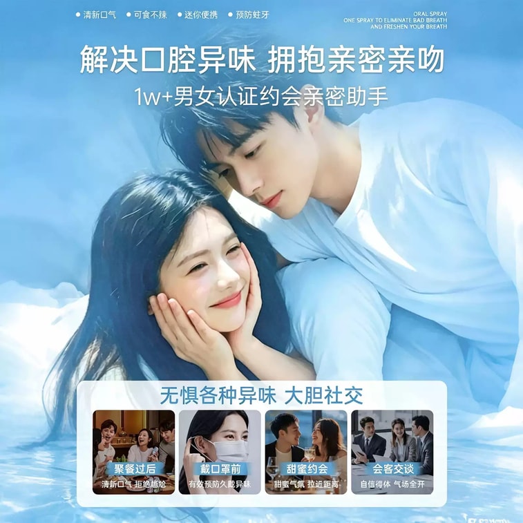 Mint Breath Freshener Oral Spray 15ml【Kiss-Ready Must-Have】 4