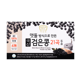 아름뜰 멧돌 검은콩 21곡 두유 1 박스