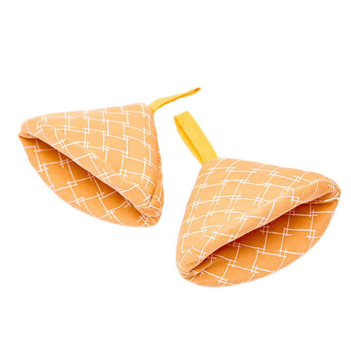  1 Pair Of Triangle Pot Handle Cover Thickened High-Temperature Resistant for Iron Wok Enamel Cast Iron Pots