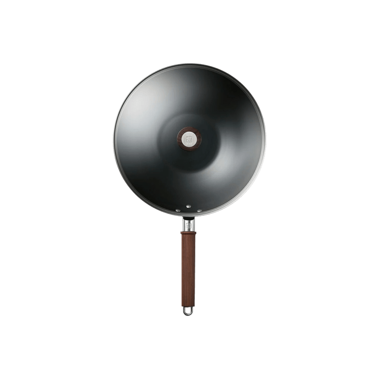 Dragon Carbon Steel Wok with Lid, 12 inch required to season and maintain (Accessory Not Included) 3