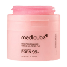 韩国MEDICUBE美蒂秋芙 99%PDRN粉红胶原蛋白光感精华水凝胶湿敷棉片 70片 修护瑕疵斑点暗沉 抗皱弹润  【爱豆同款】