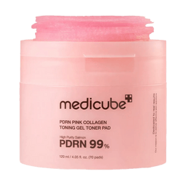 PDRN Pink Collagen Toning Gel Toner Pad, 70pads - High Purity Salmon PDRN 99%