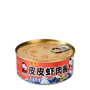 Spicy Mantis Shrimp Meat Sauce, Ready-to-Eat, Delicious Spicy Fresh Meat and Shrimp Sauce, Seafood Canned Food Snack, Lianyungang Specialty, 100g/can