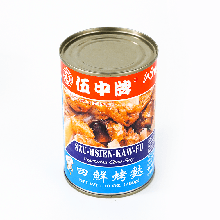 台湾伍中牌  四鲜烤麸 罐头 280g 3