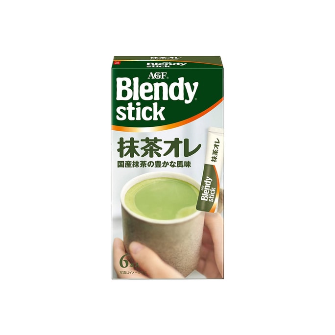 AGF Blendy Matcha Au Lait  6 Pieces