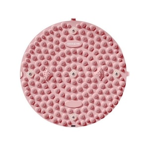 中欧 原地慢跑指压板足底按摩垫跑步垫脚底室内垫疏通经络 粉色【直径40cm】 1个装