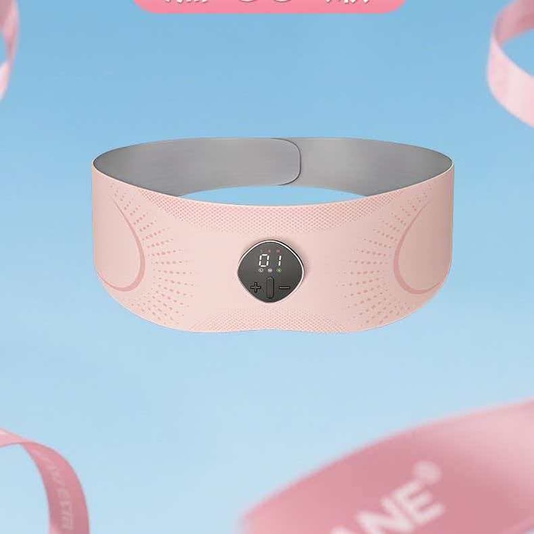 Red Light Sweat Slimming  Shaping Waist Belt Pink 1 Piece 10