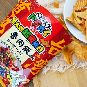 日本BABYSTAR贝贝星 星太郎超宽条饼 点心面干脆面  卤肉饭味 61g