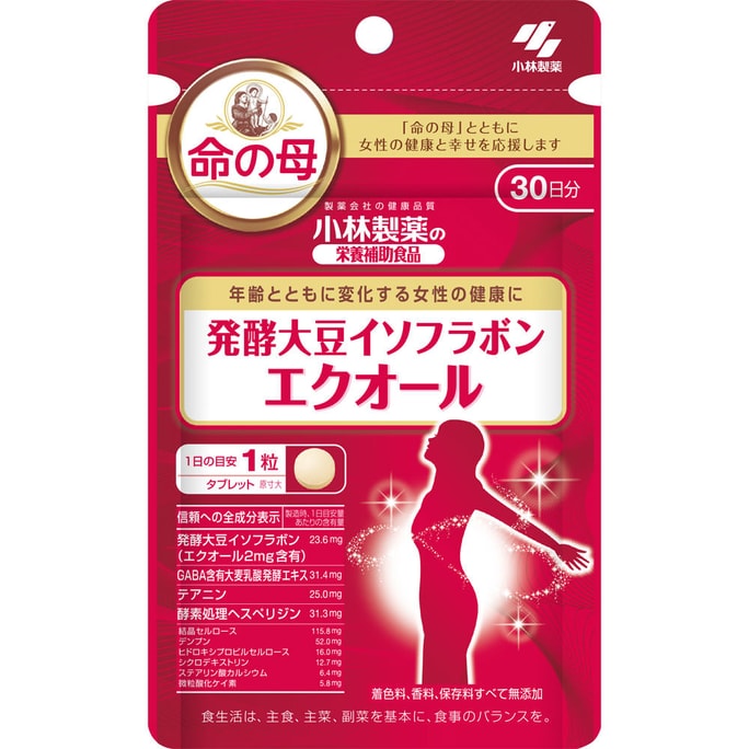 Kobayashi Mother of Life Fermented Soybean Isoflavones Assists in Regulating Menopausal Estrogen 30 Tablets