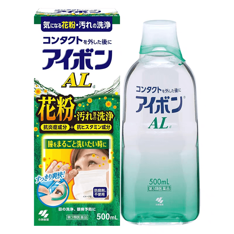小林製薬 アイボン洗眼液（500ml）｜花粉・ハウスダスト洗浄｜クール