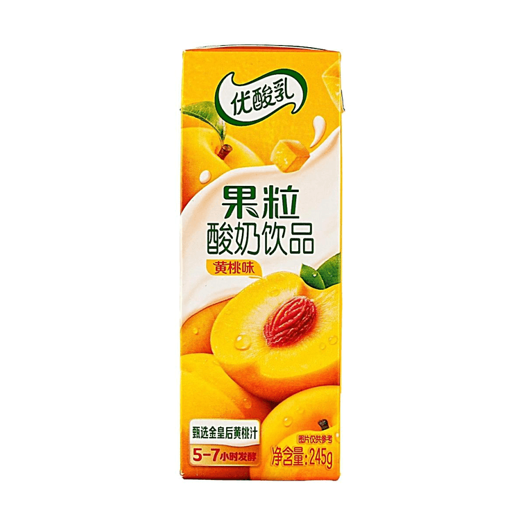 伊利 果粒酸奶 优酸乳 黄桃味 245g 4