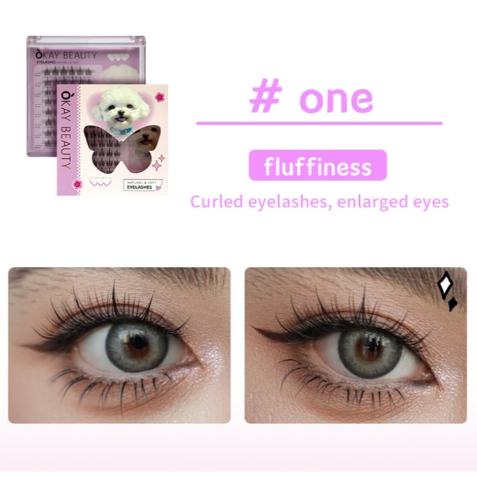 False Eyelashes #One Sunflower Transparent Stem 1 box