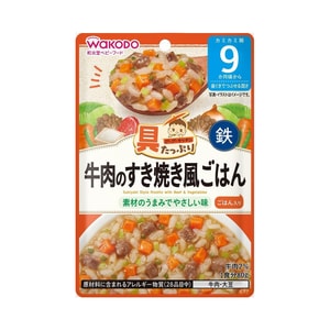 【日本直郵】 日本 和光堂 宝宝輔食 9個月+ 牛肉壽喜燒 80g