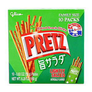 Pretz Baked Pretzel Biscuits Sticks, Lightly Salted Flavor,10 Bags, 6.35 oz