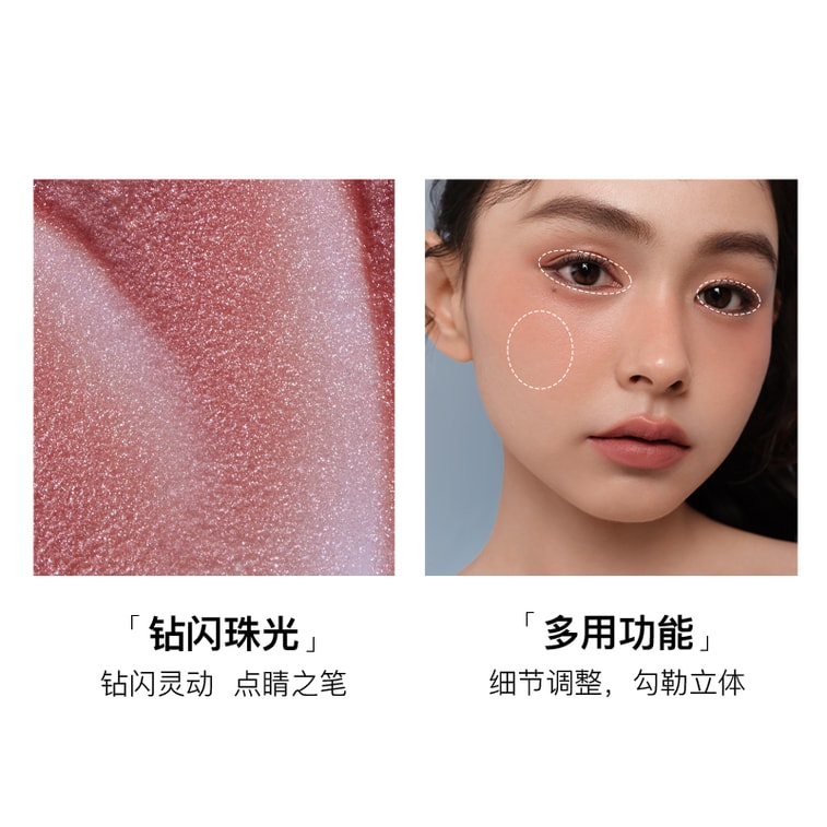 RED CHAMBER RC 春樹シリーズ 白毫燕丘 4色マルチユース パウダークリームパレット (7.5g) - 使用期限間近 6