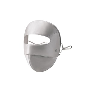 100% Mulberry Silk Sun Protection Face Mask + Grey Mask Pearl Silver *1