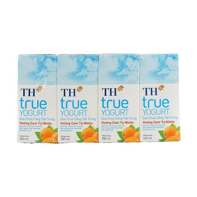 Yogurt UHT Drink , Orange Flavor , 4.61 fl oz *4 Packs