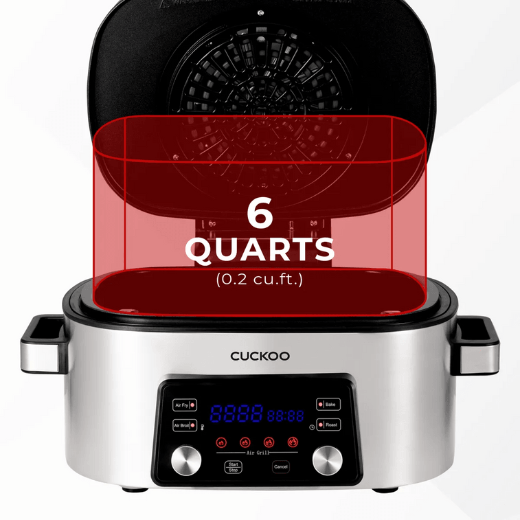Countertop Air Grill & Air Fryer Stainless Steel 6QT CAFG-A0601S Multi-Functional Cooking 5