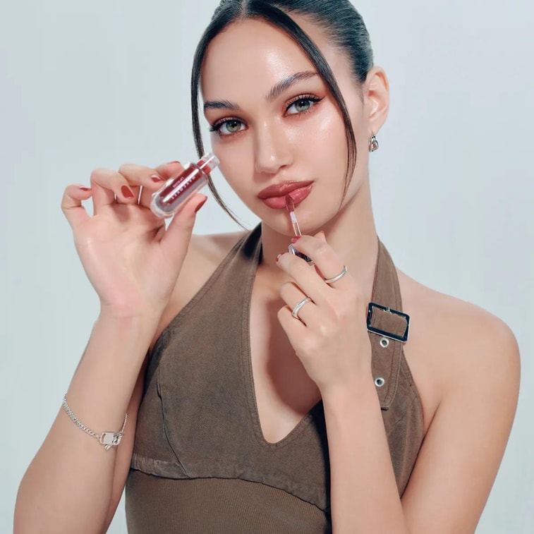 듀이 젤 맥시 글로스, #15 솔리드 블러드 + 워터리 톡 틴트 미니 #7 블러디 팝【넷플릭스 오징어 게임: 한정판】 6