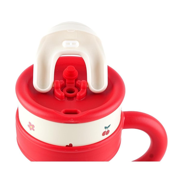 Co-marqué avec Cherry Maruko, Mega Straw Cup Ice Cup Grande Capacité Tasse Isolée avec Isolation en Acier Inoxydable 316 10