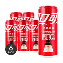 코카콜라, 탄산음료, 오리지널 맛, 캔, 특수 포장 11.5 fl oz *6개입【6팩】