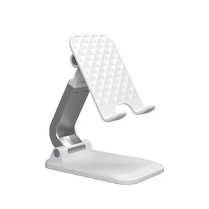 Cell phone holder multi-function folding bedside lazy phone holder white