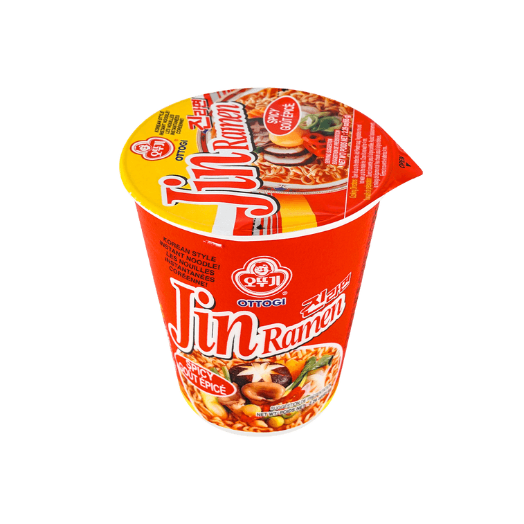 韩国OTTOGI / OTOKI不倒翁 JIN拉面方便面 辣味 杯装 65g 【韩国国民泡面】 9