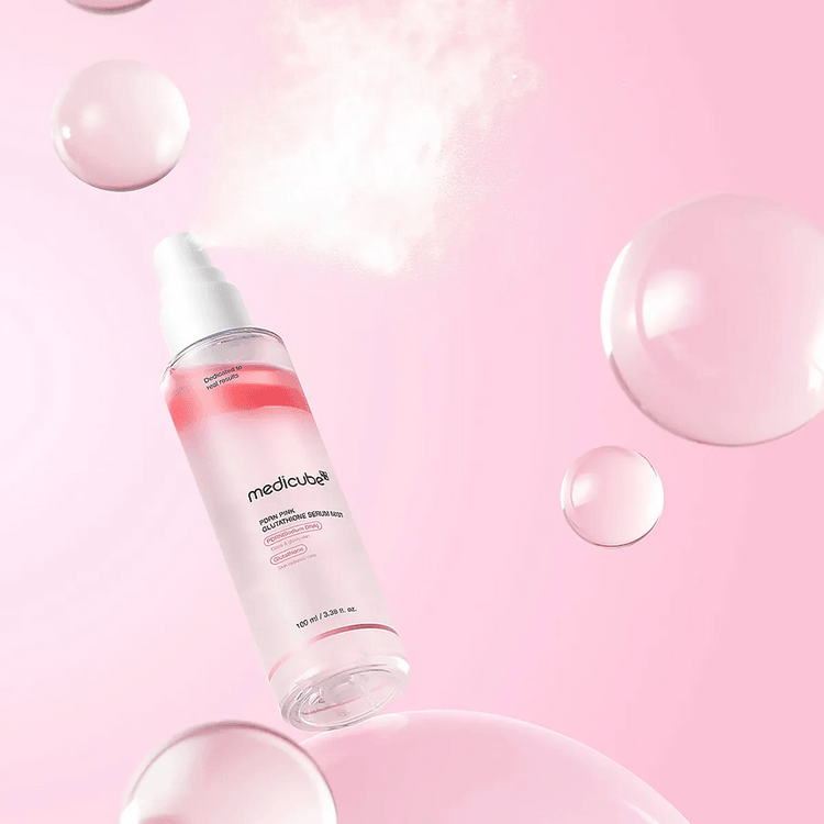 Medicube PDRN Pink Glutathione Serum Mist 3.38 fl oz【Brightening】【Glass Skin Glow】