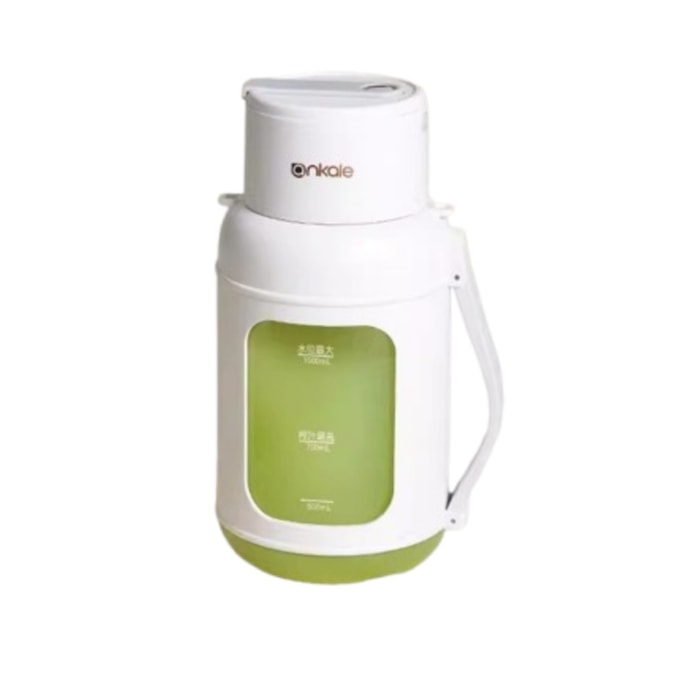 Large-Capacity Portable Electric Juicer Cup, Home Use, Wireless, Long Battery Life, Fruit Juicer, White, 1000ml [10-Blade Head]