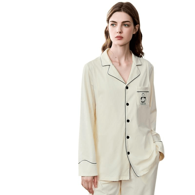 【中國直郵】 嫚熙 純棉奶昔黃月子服L碼 1個