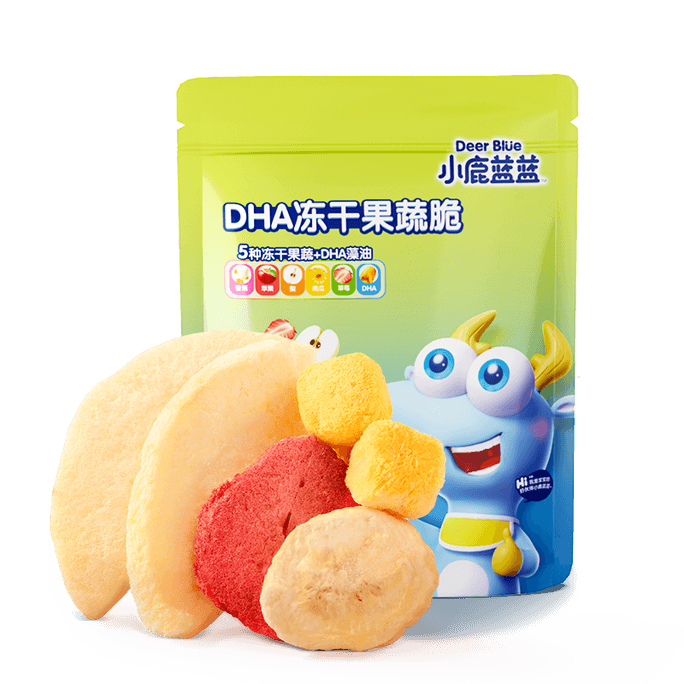 Deer Blue Dha Frozen Dried Fruits And Vegetables Crispy 30g * 1 Bag