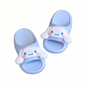 [중국발 다이렉트 메일] SANRIO 어린이 슬리퍼, 귀여운 슬리퍼, 야외, 실내, 가정, 욕실 목욕용, 미끄럼 방지 슬리퍼 - 큰 귀 개 시나모롤 사이즈 30-31, 1켤레*|예상 도착 시간 3-4주