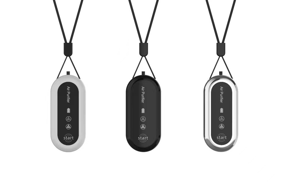 力好佳 迷你掛脖空氣清淨機便攜式隨身空氣清淨機高顏值項鍊款 1 把