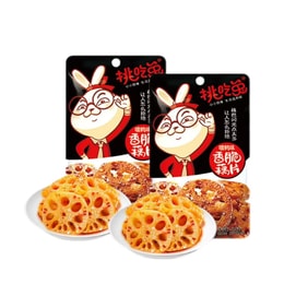 挑吃兔 嘿鸭味素食脆藕片零食香辣小吃即食30克*5袋