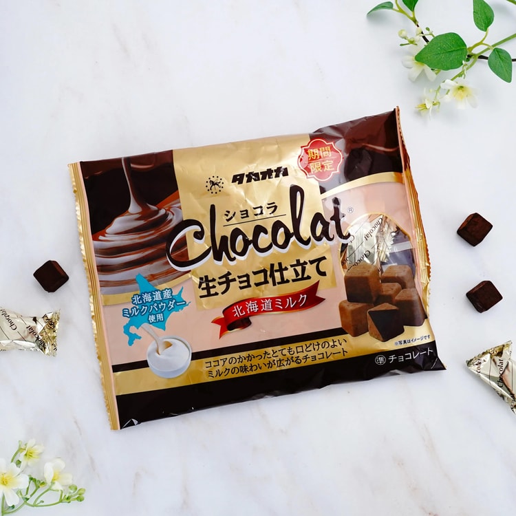 Takaokaya チョコレート 生チョコ 北海道ミルク風味 4.4オンス【季節 Takaokaya チョコレート 生チョコ 北海道ミルク風味 4.4オンス【季節