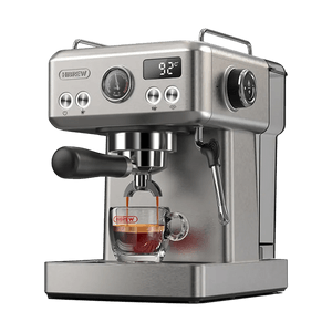Product: H10A 20Bar Semi Automatic Espresso Coffee Machine Silver Professional Home Barista Compact Stainless Steel Fast Heating 