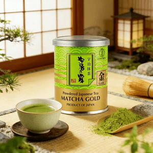 Matcha Powder Ceremonial Gold, 1.41 oz【100% Pure and Authentic Uji Matcha】【For DIY Latte Drinks And Desserts Baking】